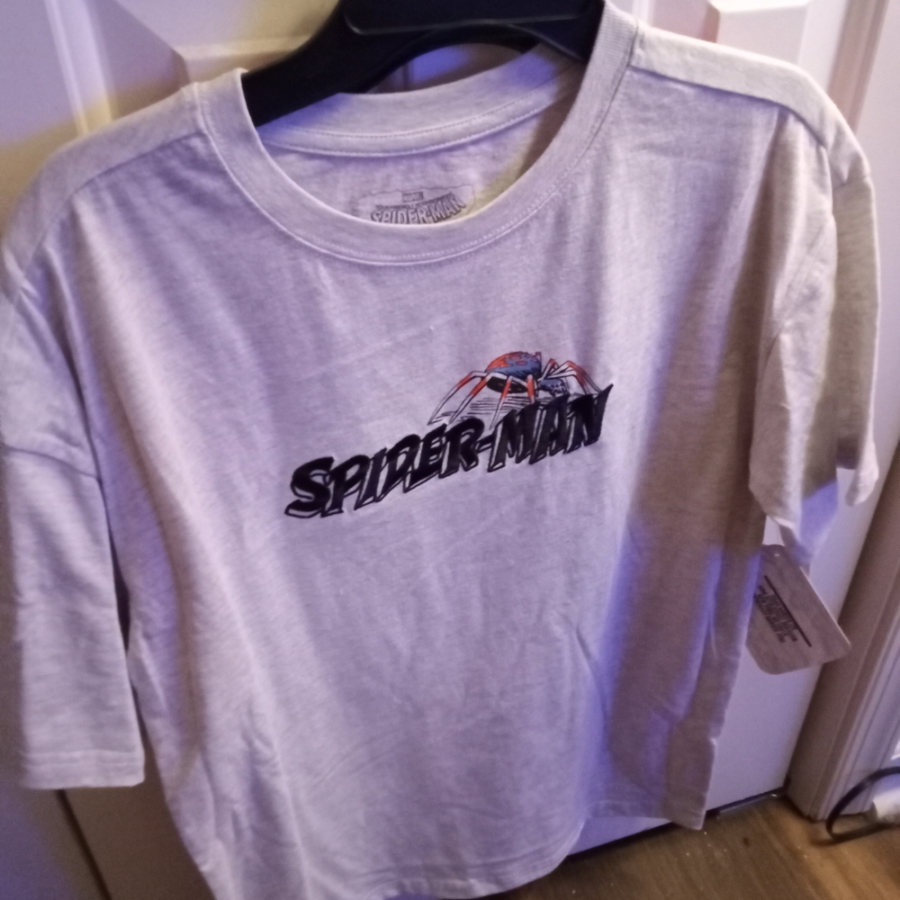 Spiderman Light Gray Kids Tee
